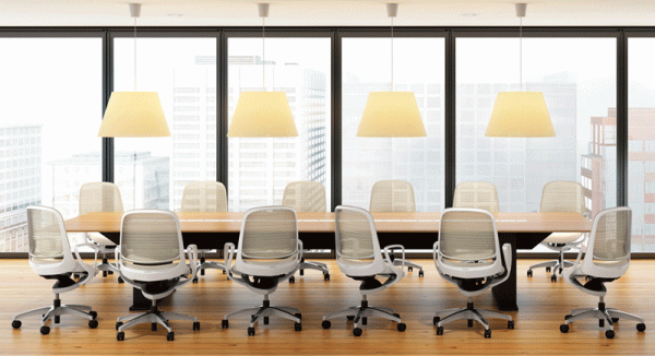 Silla Luce de Okamura, silla de Giugiaro Design, sillas para oficina, sillería para oficina, sillas tapizadas en malla, sillas ergonómicas para oficina.