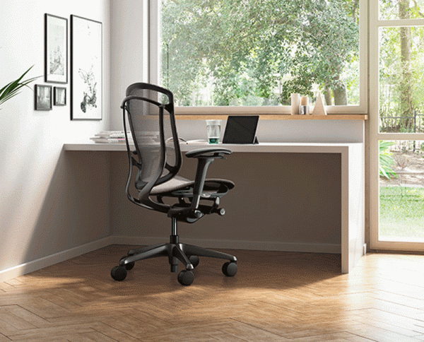Silla Contessa II de Okamura, sillas japonesas para oficina, sillas importadas para oficina, sillas tapizadas en malla, sillas ergonómicas para oficina, sillas de alta gama para oficinas