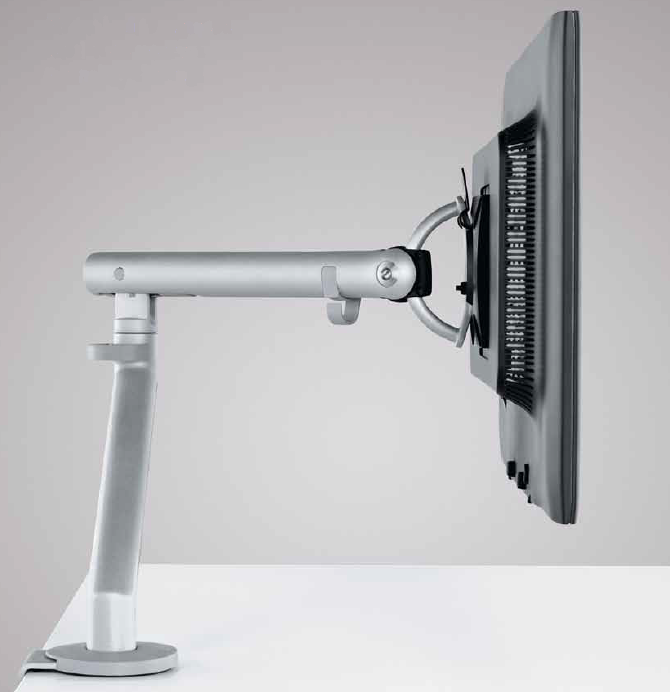 Brazo porta monitor Flo, brazo para monitor, soporte de monitor, soporte para monitor, brazo articulado para monitor, soporte articulado para monitor, accesorios para oficinas