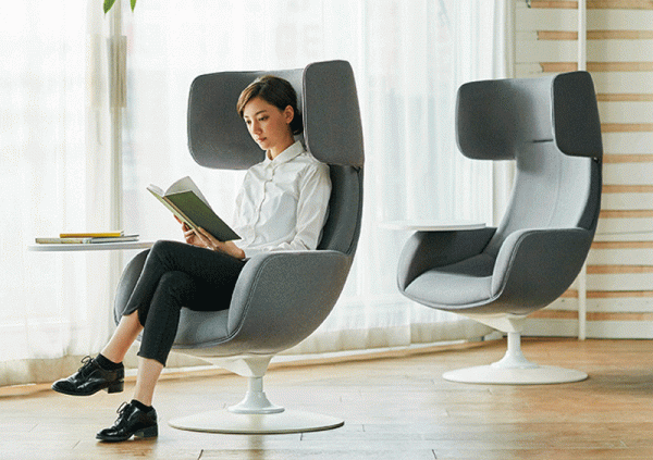 Sillón Lives Work de la empresa japonesa OKAMURA. Sillón para oficina, sillones importados para oficinas, sillería para oficinas.