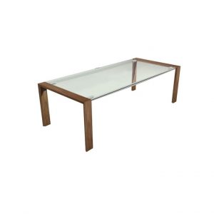 Mesa Mil 45 C de Muebles Cook, mesas para comedor, mesas de diseño minimalista, mesas con cubierta de vidrio, mesas residenciales